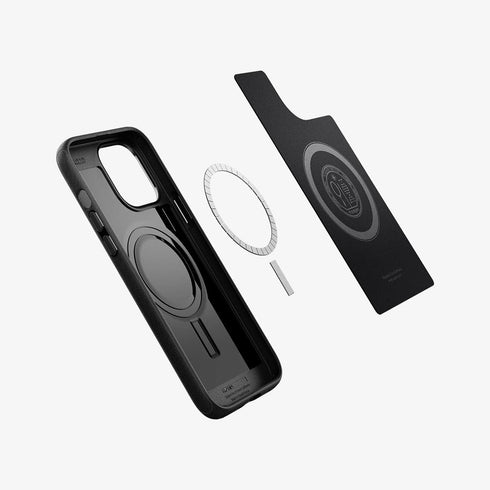 ACS03226 - iPhone 13 Pro Max Case Mag Armor in black showing the back